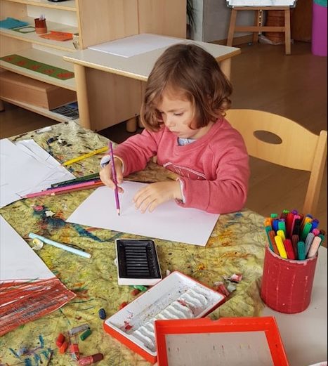 Travail de Payna à Montessori Casablanca