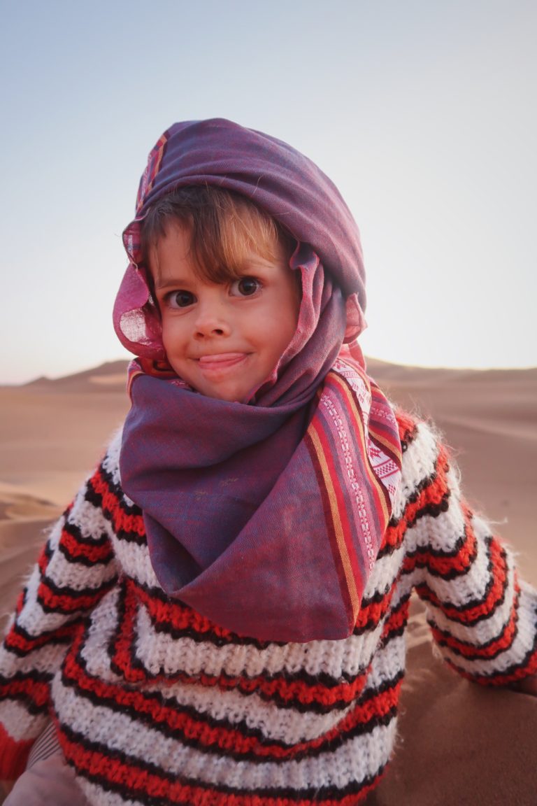Voyage au Maroc Desert Sahara Erg Chegaga avec les enfants