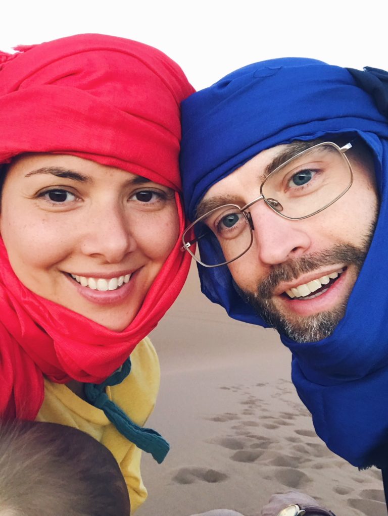 Voyage au Maroc Desert Sahara Erg Chegaga les amoureux