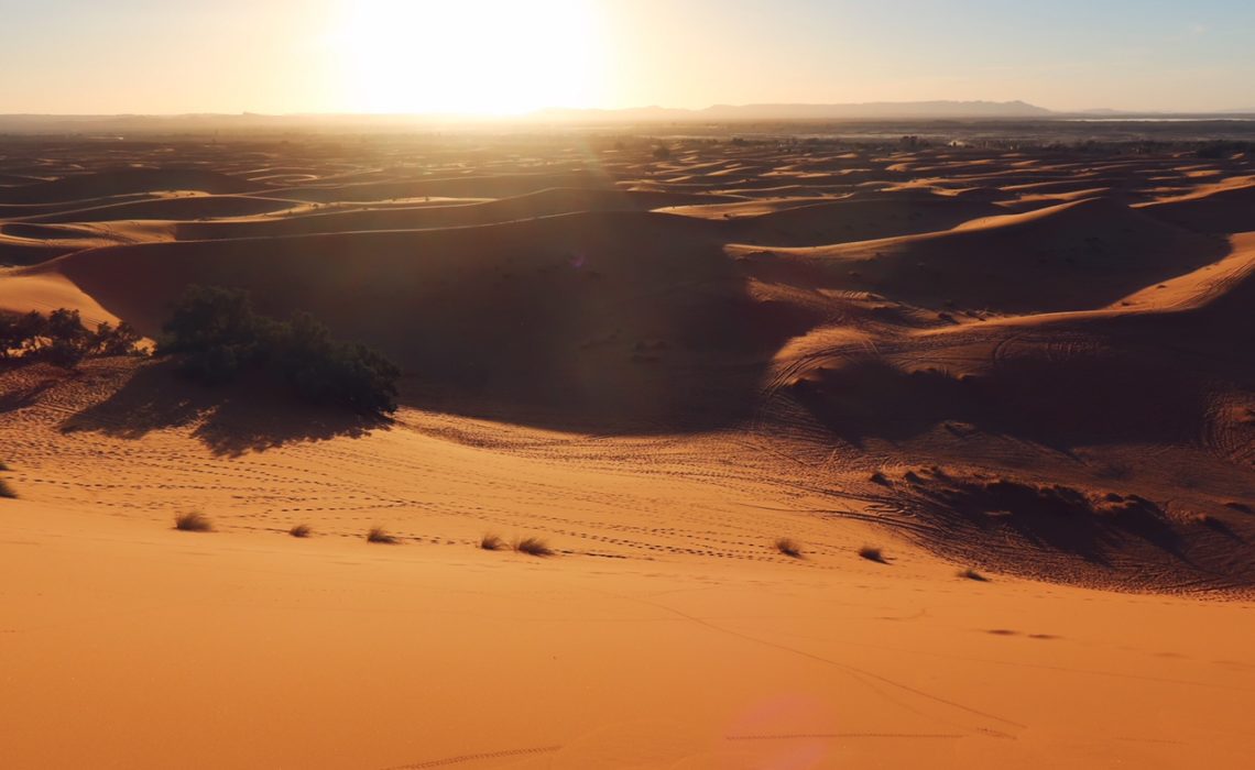 Voyage au Maroc désert de Sahara Merzouga vue panoramique
